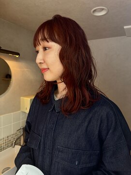 ネルケ 立川(nelke) ブラウンレッド/髪質改善