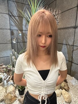 ゼスト フィーノ(ZEST fino) 夏はブリーチして気分も明るく可愛いピンクミルクティー/立川