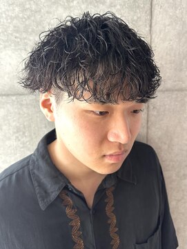 ブルニール 心斎橋(BLEUNIR) 前下がりマッシュ/波巻きスパイラル