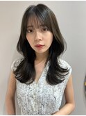 韓国風！　艶髪暗髪ロングくびれ巻き