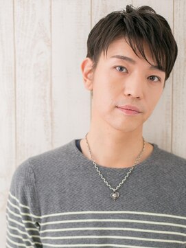 モッズヘアメン 札幌月寒店(mod's hair men) 斜めバング社会人ダークアッシュメンズカットp札幌月寒