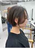 黒髪カタログ/ボブルフ/小顔に見せるヘア/ワンレン