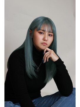 ステラ ヘア デザイン サロン(STELLA hair design salon) ペールブルー×レイヤー A