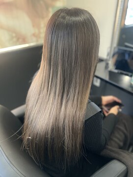 ヘアーデザイン ジェルム(Hair Design germe) グレージュナチュラルグラデ / YUDU