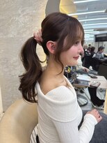 ロンドガーネット 池袋(Lond garnet)&nbsp;イメチェン外ハネボブ美髪ワイドバングレイヤー韓国ブリーチなし