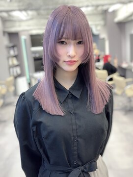 ロテ 名古屋 名駅店(Lote.) ホワイトグレージュ/デジタルパーマ/チェリーブラウン/名古屋