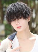 ラウンドマッシュ　アイロン質感パーマ