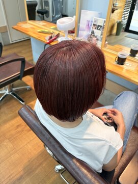 アン ブリーチ(UN BLEACH) ブリーチ無しダブルカラー/カシスピンク