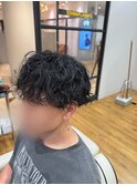 波巻きパーマ