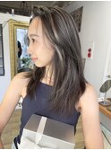 NUDE20代30代40代ブリーチ 外国人風ハイライト レイヤーミディ