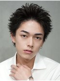 渋谷メンズスパイキーショートフェザーパーマ刈り上げショート