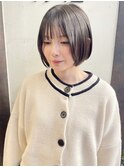 ぷつっとボブ_丸みボブ_大人かわいい_バングあり