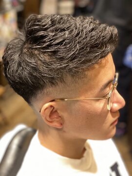 ヒロギンザ 難波店(HIRO GINZA) ジェット風ショート　フェード