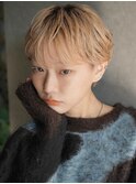 大人可愛い20代30代40代黒髪前下がりひし形小顔ボブ丸みショート