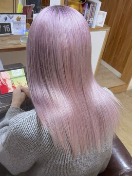 【ツヤ×ハイトーン】ホワイトパープル×ブリーチ３回