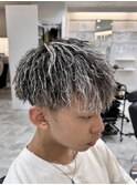 ホワイトメッシュ/パイルツイスト