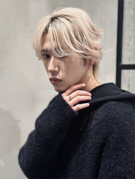 ロンドオム 池袋(Lond Homme) men's/メンズ/刈り上げセンターパート/フェザーパーマ/池袋