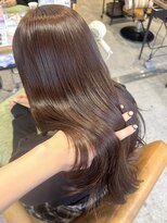 ラボヌールヘアーパルフェ 大宮西口店(La Bonheur hair parfait)&nbsp;mocha brown/透明感カラー/くびれ巻き/コテ巻き/ロングヘア