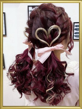 エヌ(N) 編み込みツインテール☆ハートアレンジ☆