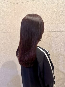 ヴィラ 川西店(Villa) ◎ブリーチ無しレッドブラウンロング艶髪20代30代