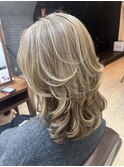 ミディアムレイヤースタイル　【延山styling】