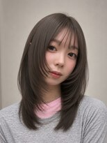 オーラ オモテサンドウ(Aura omotesando) 小顔レイヤー×透明感アッシュグレージュ