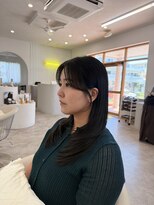 デビュー 沖縄泡瀬店(Debut) ミルクティーブロンド/ダークブルー/デジタルパーマ/沖縄市