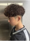 MEN’S HAIR/波巻きツイストスパイラル/リバースセンターパート