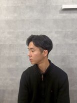 メンズカット バイ ソイクフ(メンズカット by SOY-KUFU)&nbsp;センターパートセンター分けツーブロックマッシュメンズ/東伏見