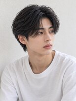 オーシャントーキョー 原宿(OCEAN TOKYO)&nbsp;センターパート曲がる縮毛矯正メンズショートカルマヘアー韓国