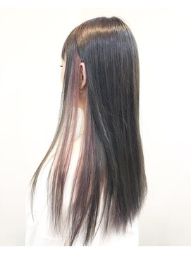 ハビット (habitt) 【habitt】グレージュ×ピンクラベンダー◆インナーカラー