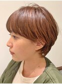 丸みのある女性らしいショート
