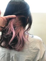 ラフ 原宿(L.a.a.g.f harajuku)&nbsp;ベビーピンク インナーカラー@原宿