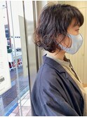 《大宮》ボブ×コテ巻き風パーマ