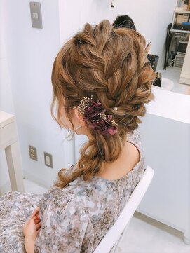 リサ 恵比寿(risa.) サイド編み下ろし