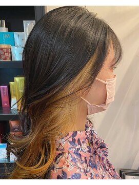 ヘアーアンドファッションシオミエイチ (hair＆fashion shiomi H) 【古谷】イヤリング/インナーカラー