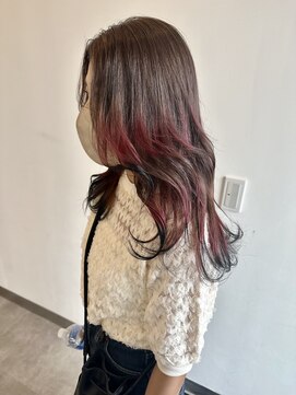 フェーディン(fa/din) レッドブラック逆グラデーション