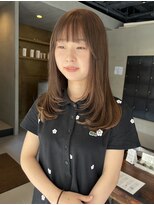 ヘアー アイス ルーチェ(HAIR ICI LUCE) ブリーチなしダブルカラーまろみベージュハイトーン/今枝