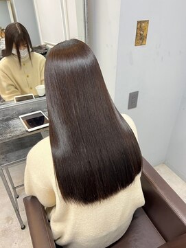 ドロシー 郡山桑野店(Dorothy) イメチェンハッシュカットフルバング似合わせレッドブラウン