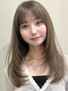 アンカーバイナチュラル(anchor by natural) 韓国風/レイヤー/小顔/前髪カット/髪質改善/グレージュ/透明感