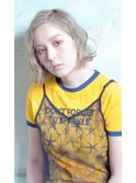 ハイトーンベージュ×波ウェーブ【TELA HAIR】