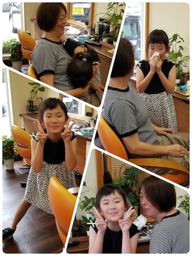 クリア 美容室 親子一緒にご来店~♪