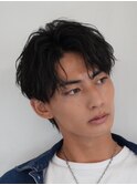【前下がりブロックスパイラル＆ウザバングショートマッシュ】