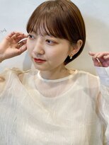 ショートボブ/ショートヘア/艶ブラウン/20代30代40代