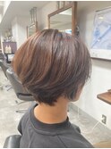 白髪ぼかし30代40代50代60代伊丹大人ショート大人ボブ