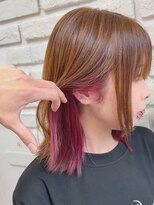 ビランチェ 池袋(bilancia)&nbsp;レイヤーボブ/インナーカラー/ピンクカラー/レイヤーカット30代