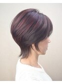 40代似合う髪型/50代に合う髪型/ショートウルフ/くびれカット