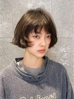 ピークアブー 原宿ハラカド(PEEK-A-BOO) ミニボブレイヤーパーマ無造作顔まわりハッシュカット