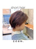 簡単スタイリングハンサムショート◎どんな髪質・毛量・年齢もOK