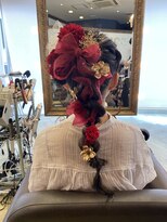 コワファースト 大分(COIFF1RST)&nbsp;成人式/編みおろしスタイル/りぼん/ポニーテール